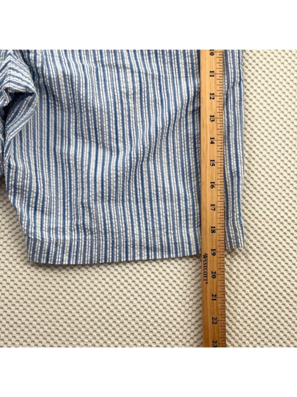 Tommy Bahama Mens Athens Stripe Blue & White Shorts Size 30 Cotton Blend NWT - Picture 5 of 6
